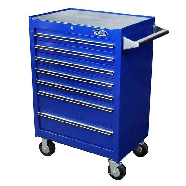 650mm - 7 Drawer Roll Cabinet - Maxim Pro Series Toolbox (Blue, Shipping Australia)