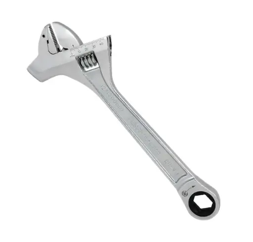 Proferred - 12 inch(300mm) Scaffolders ADJUSTABLE WRENCH W/ HAMMER
